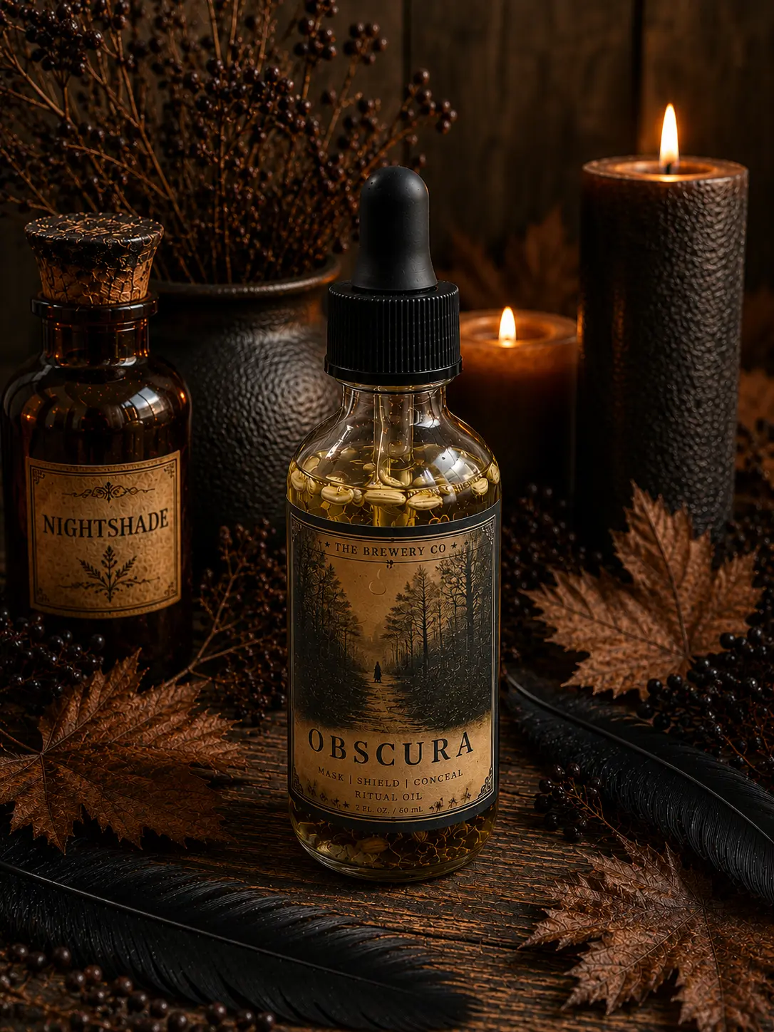 Obscura Botanical Perfume Oil | Mist & Shadow Fragrance