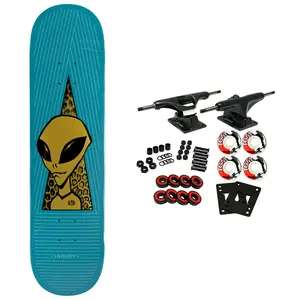 Alien Workshop Skateboard Complete Sammy Montano Visitor Gold 8.0" x 31.625"