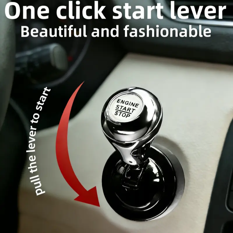 Universal Car Push Start Lever - Customizable Automotive Interior Upgrade, 5-Color Auto & Cars Accessories, Easy-to-Use Interior Molding