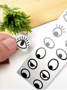 1set Interesting Mini Stickers, Eye Stickers Labels, Self-Adhesive Eye Stickers, Craft Decoration Additions, Suitable for Home Decoration for Easter, Halloween, Thanksgiving, Christmas, And Winter Party New Year Decorations