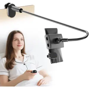 Gooseneck Tablet Holder for Reading in Bed with Page Turner Remote Hands Free Desk Bedside Lazy Arm Stand for Accessories Gifts for Readers Compatible with Most eReaders and Tablets