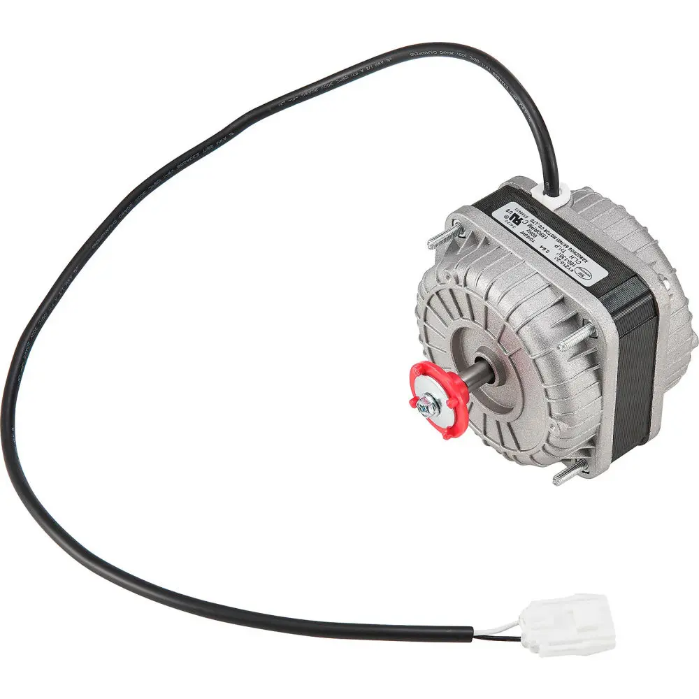 Global Industrial 243239 Compact Replacement Condenser Fan Motor - Wire Connector, Rectangular Form, Compatible with Nexel Models 243007, 243009