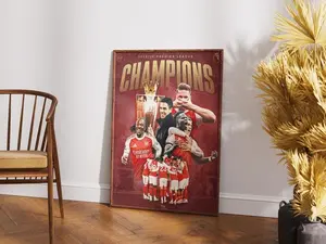 Arsenal Champions Premier League 2025-2026 Home Decor Poster ( Unframed - Print Only )