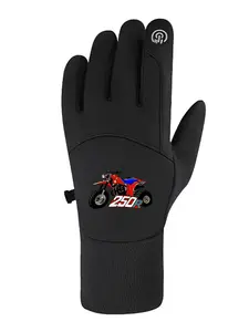 Moto Racing 250 Graphic Winter cycling gloves full palm anti slip thermal windproof for safe daily riding