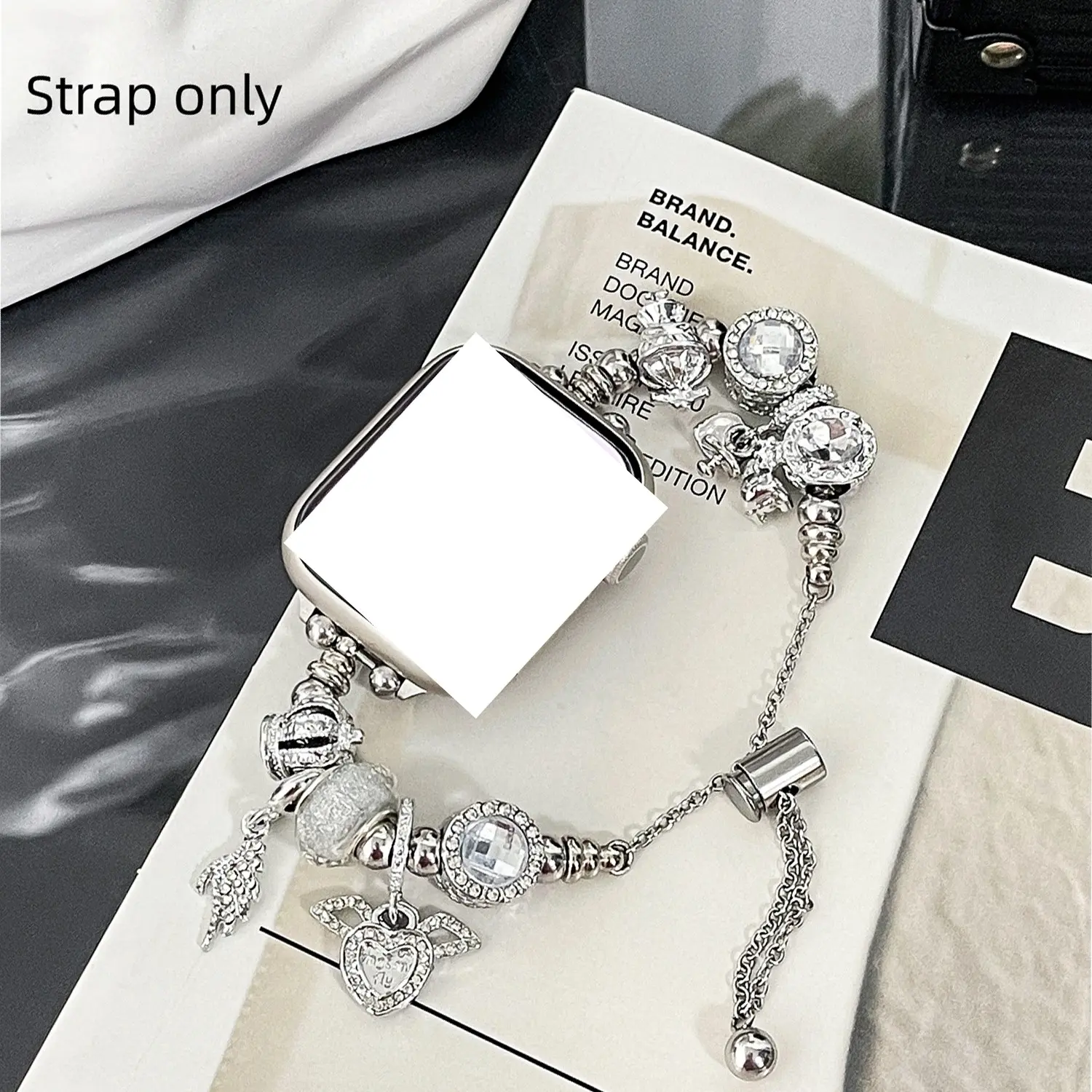 Butterfly Design Watch Band for Apple Watch (Band Only), Smart Watch Replacement Band Compatible with Apple Watch Series 38/40/41/42/44/45/46/49mm Smart Watch Straps