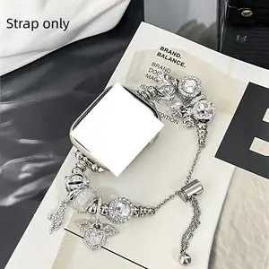 Butterfly Design Watch Band for Apple Watch (Band Only), Smart Watch Replacement Band Compatible with Apple Watch Series 38/40/41/42/44/45/46/49mm Smart Watch Straps