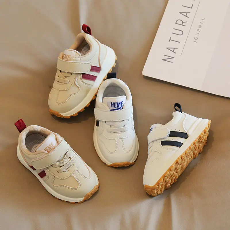 Versatile Toddler Sneakers - Non-slip Soft Sole Sport Shoes for Infant Boys & Girls, Breathable Lightweight Kids Casual Sneakers with Hook & Loop, All-match First Walkers for Daily Wear, Playtime & Outdoor Activities 1-4T