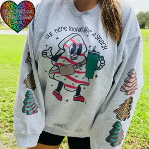 Out here lookin’ like a Snack Christmas Sweatshirt Unisex Sweater