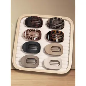 Leopard Pattern Hair Clips, Fashionable Hair Accessories for Women & Girls, Casual Versatile Hair Accessories for Daily Wear