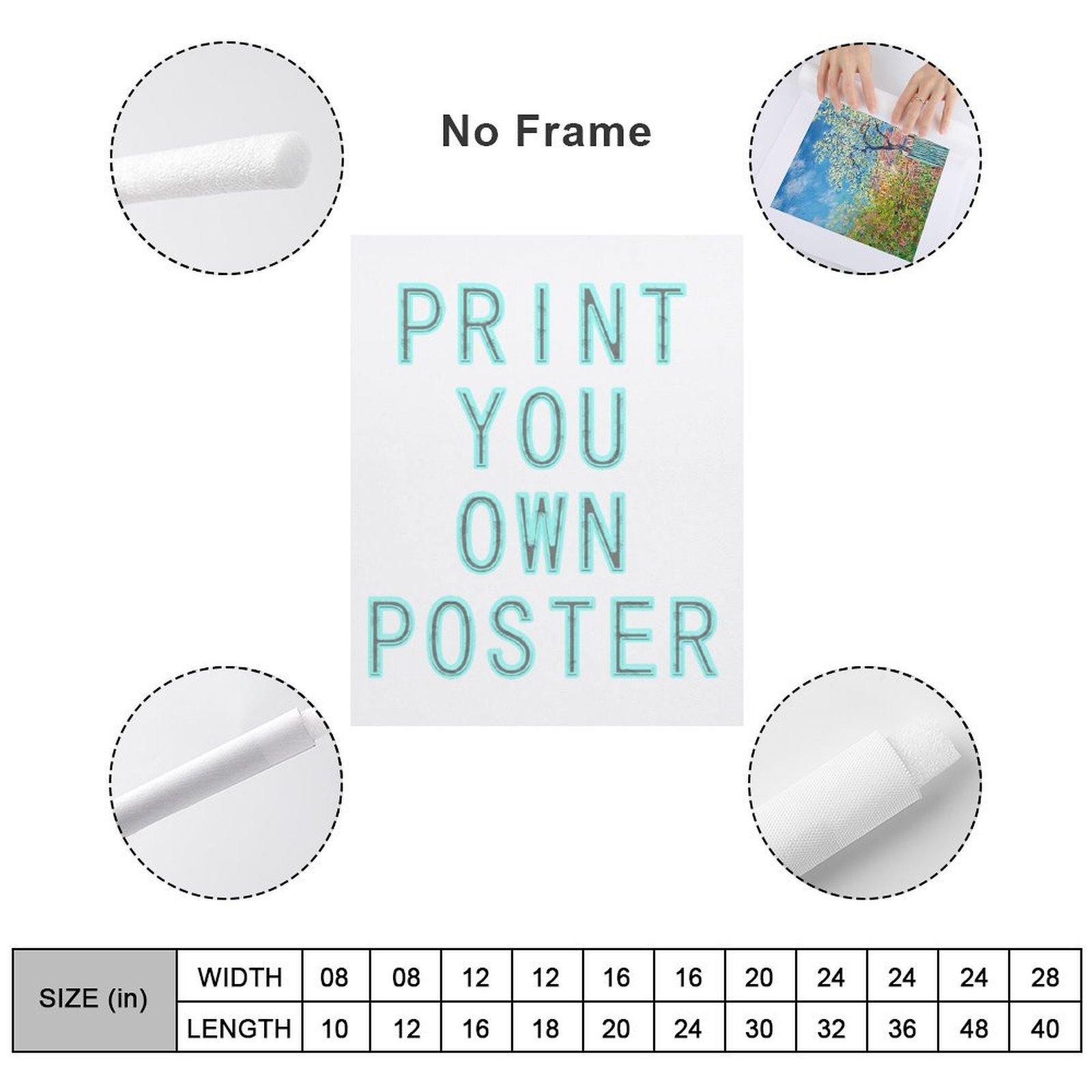 Custom Canvas Printing Personalized Photo Poster Suitable for Weddings Pets Birthdays