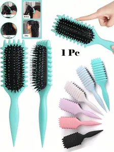 Curl Defining Brush –Curly Hair Brush With Bristle And Special Design, Curl Define Styling Brush For Curly Hair, Shaping And Defining Curls For Women Men To Reduce Pulling And Curl Separation, Hair Brush, Detangling Hairbrush