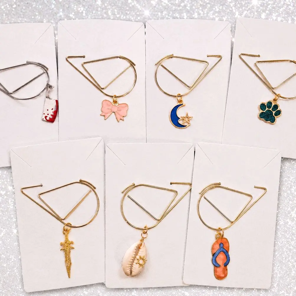 Handmade Charm Paperclip Bookmark - Planner Accessory, Office Supply, Book Lover Gift, Bookish