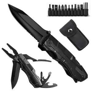 Men's Multi-Tool Knife, Multi-Function Tool, Multi-Purpose Pliers Set, Pocket Knife, Outdoor Survival Knife, Suitable as a Gift for Dad, Boyfriend, Husband, Camping, Survival, Hiking Equipment Set Souvenirknife