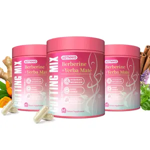 Cutting capsule Mix  60 Servings,| Berberine, Chromium, 5-HTP, Yerba Mate & Magnesium | Strawberry Açaí Flavor | summervibes