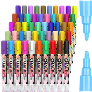 Liquid Chalk Marker Pen Set, 1 Set Liquid Chalk Marker with 6mm Thick Tips, Big Chalkboard Markers, Car Window Paint Markers Pen