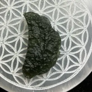 Moldavite Piece - Weighs 8 grams and measures 1 in x .75 in
