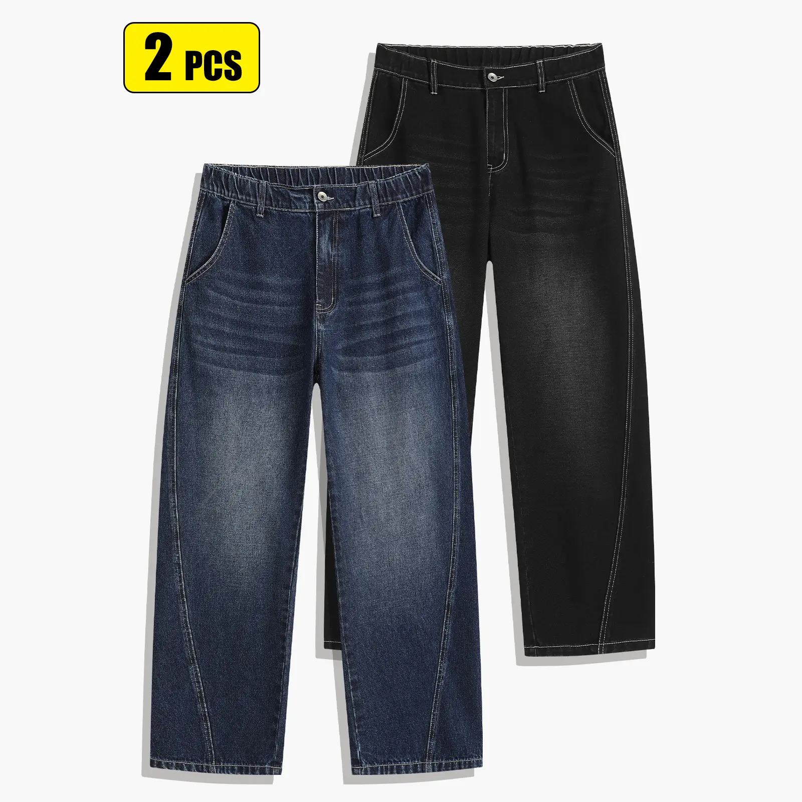 Deep blue + black-gray