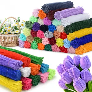 360pcs Chenille Stems Pipe Cleaners Multi-color Twist Sticks DIY Craft Materials DIY Flower DIY Artificial Rose Holiday Party Birthday Gifts Indoor Decoration