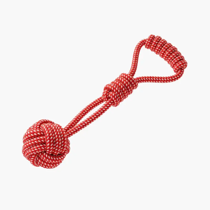 Dog Friendly Co. Durable Braided Rope Tug Toy - Non-Toxic Interactive Tug Toy Ropes for Small/Large Dogs, Withstands Intense Play, Pet Supply Exercise Aid, Large/Small