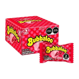 Bubbaloo Bubblegum / Chicle Mexicano - 47 Pieces Box (Different Flavors) Perfect For Parties Mix Of Tastes