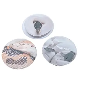 Snake Magnets - 3 Pack Round Kitchen Magnets with Snakes Eggs, kenyan sand boa and Ball Pythons