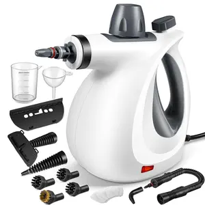 Handheld Multi-Surface Natural Steam Cleaner with 12 pcs Accessories Multi-Purpose Steamer for Home Use Pressurized Steam Cleaner for Cleaning Floor Upholstery Grout and Car