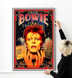 David Bowie Vintage Rock Music Poster High Quality Print Photo Wall Art Multi size