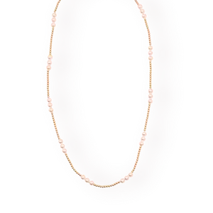 ILY Pearl Beaded Stretch Necklace