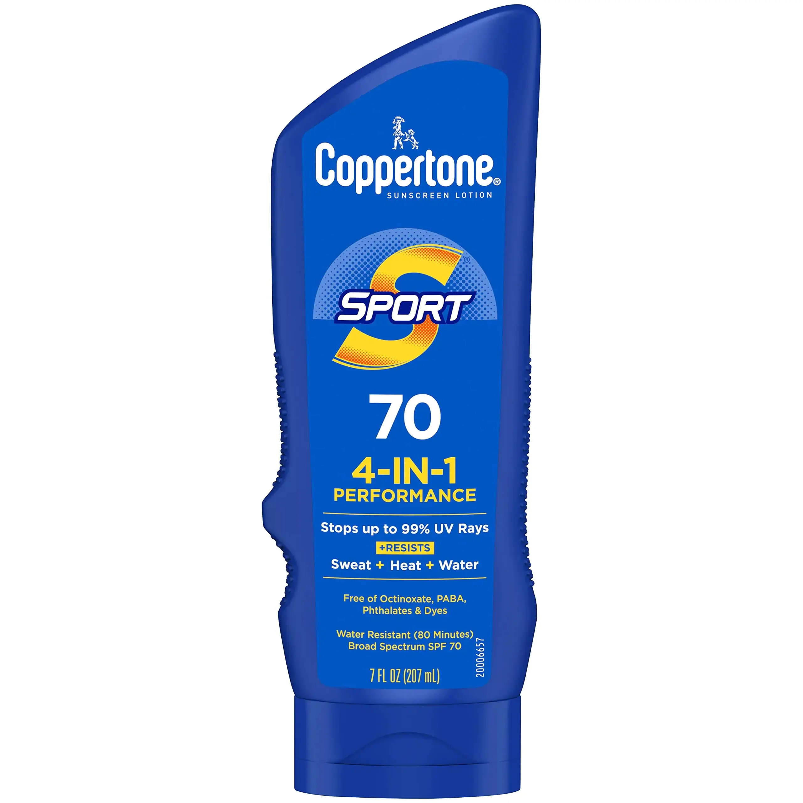 Coppertone SPORT Sunscreen SPF 70 Lotion Water Resistant Sunscreen Body Sunscreen Lotion 7 Fl Oz