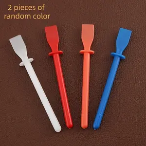 2-Pack Random Color Handmade Glue Applicator Sticks, Painting Scraper Tool for Art and Leather Projects, Universal Use