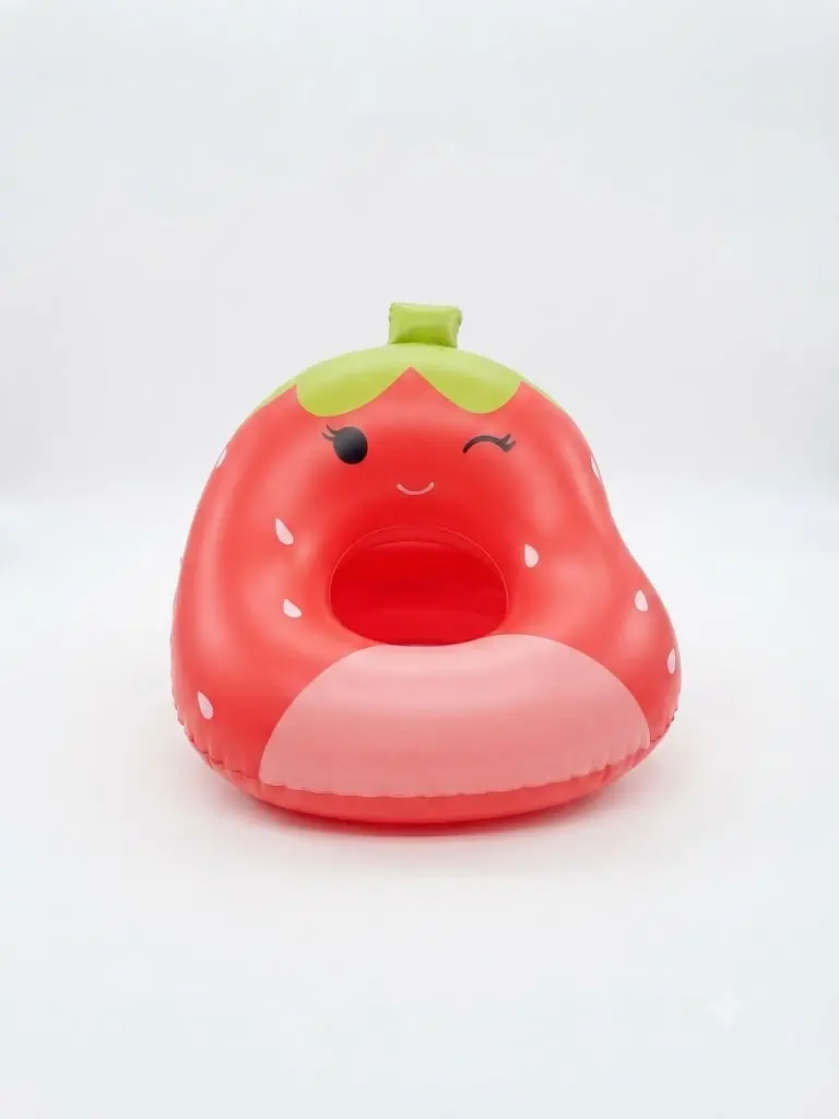 Original Squishmallows - Scarlet the Strawberry pool float (48in x 41in x 14in) Max weight: 198 Lbs