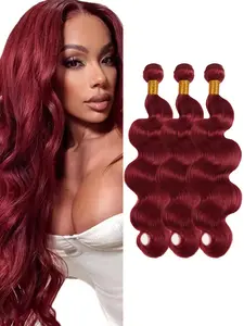 99J Body Wave Human Hair Weave Bundles 18 20 22 Inch Soft Thick No Shedding Hair Extensions for Women