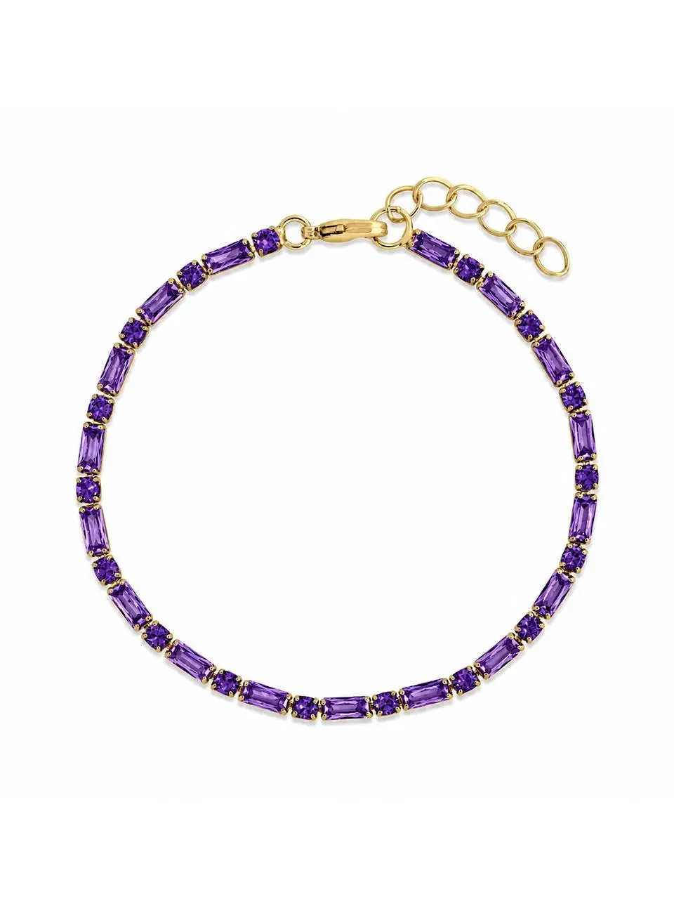 Georgia Amethyst CZ Tennis Bracelet