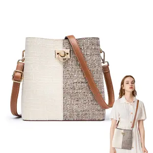 KALIDI Crossbody Purses Women's Fashionable Bags New Style Vegetable Basket Bags All-match Fashion Bucket Bag Handbag Outdoor fun that bag