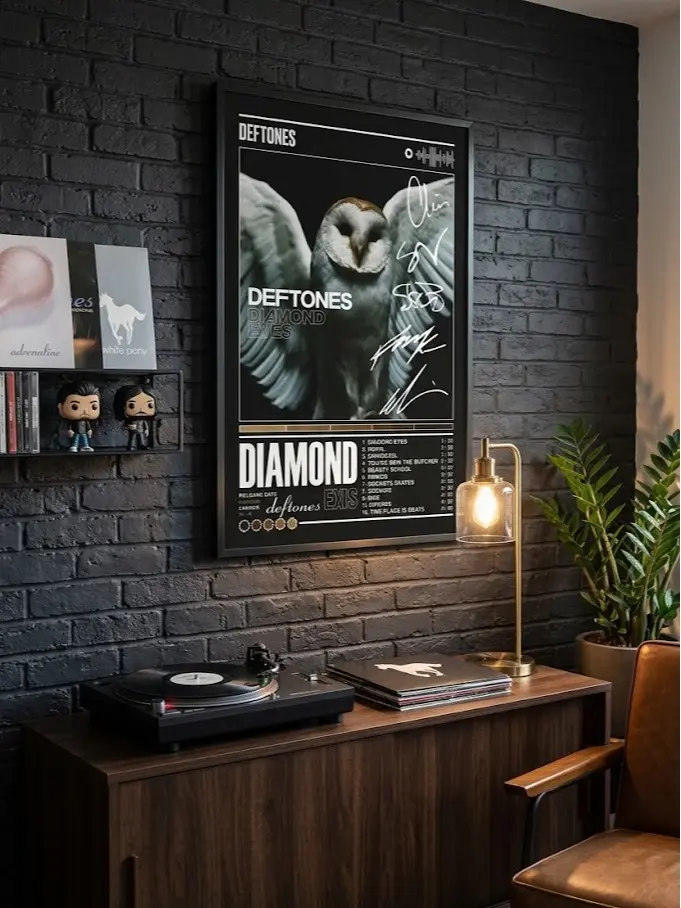 Deftones Diamond Eyes Poster - Signed Style Album Tracklist Wall Art