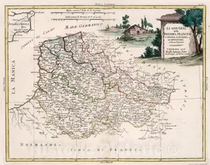 French Flanders, Artois, Picardy, and Boulogne - Road Map, 1776