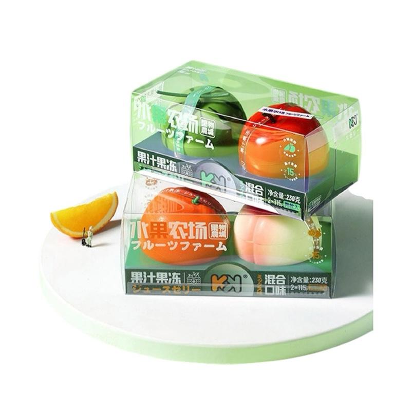 Yo Man Fruit Farm Juice Jelly Mixed Flavors Fruit Shape Jelly- Gift Box