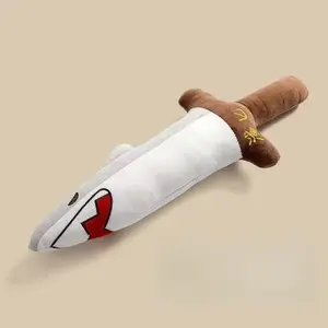 Novelty Shark Knife Plush Doll Funny Prank Gift for Friends