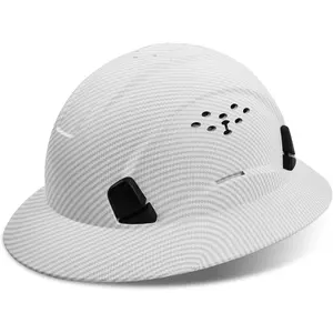 Full Brim Hard Hat construction , Vented Adjustable Lightweight Hardhat with Sunshade, 6-Point Suspension Ratchet Knob, Hard Hats for Men Women DIY Farm Warehouse