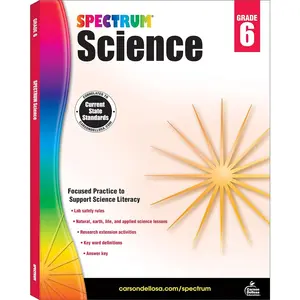 Spectrum 6th Grade Science Workbook, Ages 11 to 12, Grade 6 Science Workbooks, Natural, Earth, and Life Science, Science Book With Research Activities - 176 Pages Paperback – August 15, 2014