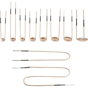 VEVOR 10Pcs Magnetic Induction Heater Coil, Inductor Heat Accessories, Mini Heater Coil Kit with Flexibility and Long Lifespan, for Removing Rusty Bolts and Nuts, 8 Coils+ 1 U-Shaped+ 1 Free FormingVEVOR Super Brand Day