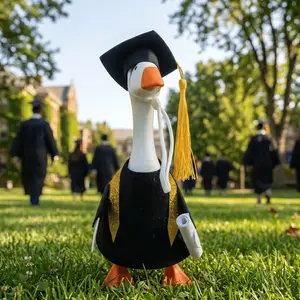 7-Inch  Desk Goose Cloths & Outfits,Graduation Decorations, Gongrats Grad Gifts, 2026 Graduation Gift for College, Highschool Funny Graduation Decoration Sassy Scholar Goose for Her Him Students Masters Phd - Congrats Grad Party Gifts for Daughter Son
