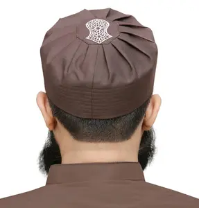 Men's Soft Islamic Turban Kufi - Sandal Brown