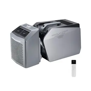 VEVOR Portable Air Conditioner, 5000 BTU 3-Speed Air Conditioning Unit with 24H Timer, Air Portable AC Adjustable from 16-32 ℃ , Compatible with AC/DC for Outdoor Tent Camping, RVs or Home Use, Grey