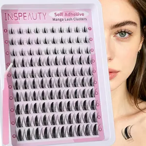 Self Adhesive Lash Clusters Spiky Self Adhesive Lashes Manga Lash Clusters Fairy Lashes Clusters No Glue Lashes Pre Glued Eyelash Clusters Press on Lashes Waterproof Eyelash by INSPEAUTY