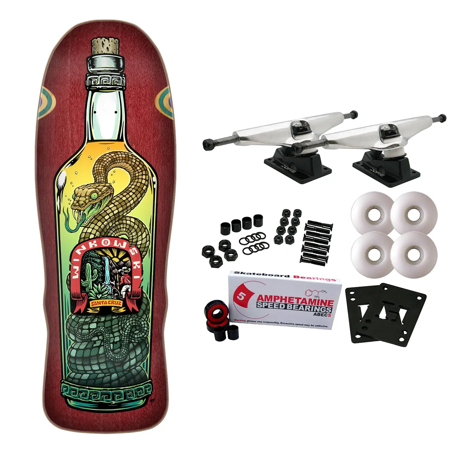 Santa Cruz Skateboard Complete Winkowski Agave Snake 10.35" x 30.54"