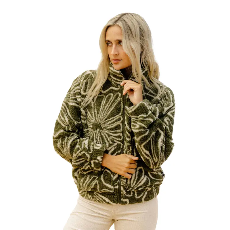 BILLABONG | All The Time Sherpa Half Zip Sweatshirt, Relaxed Fit Long Sleeve Sherpa Fleece Pullover, Hand Pockets and Elasticated Cuffs, Casual Everyday Wear