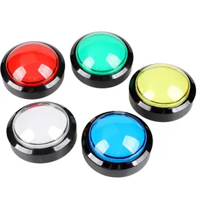 5X New 60mm Dome Shaped LED Illuminated Push Buttons for Arcade Coin Buttons Machine Operated Games DC 12V