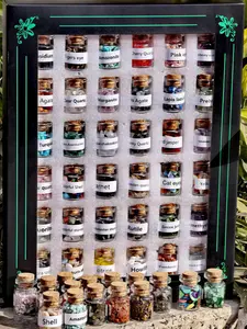 36pcs Crystal gemstone Chip Bottle,Mini Crystals,Spell Jars,Real Crystals For Witchcraft Supplies,Witchcraft Healing Crystals