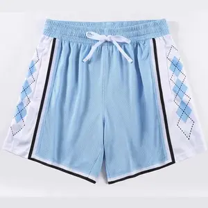 North Carolina Basketball Shorts Man Gym Outdoor Loose Breathable New Training Sweatpants Patchwork Fitness Men Football Shorts